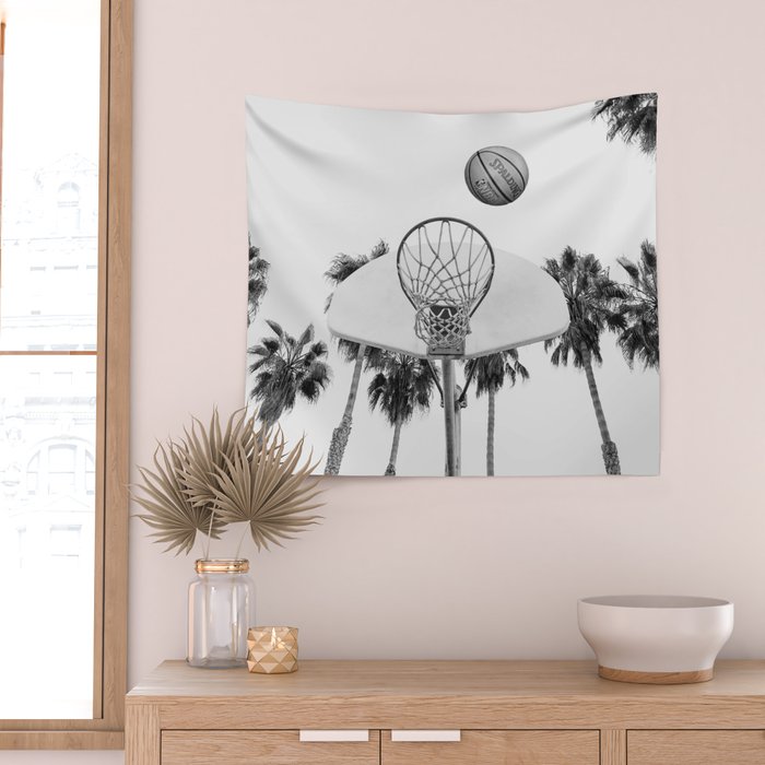 Coastal basketball Wall Tapestry Gallery Image 2