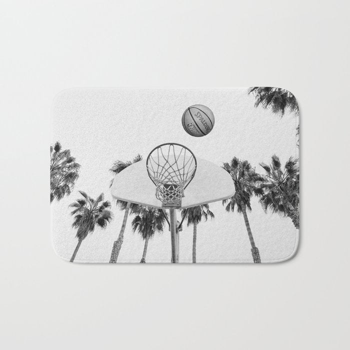 Coastal basketball Bath Mat Gallery Image 1