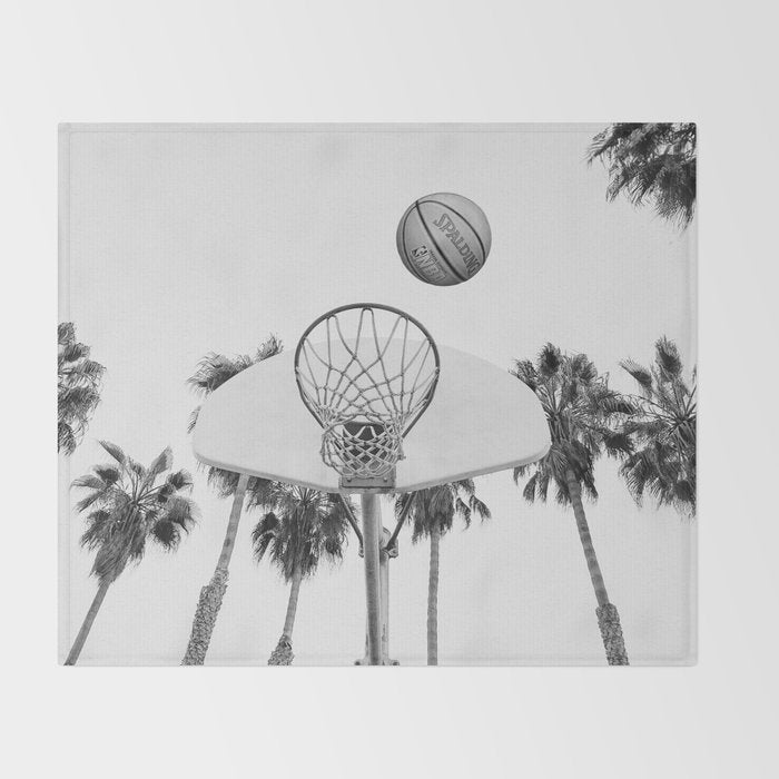 Coastal basketball Throw Blanket Gallery Image 2