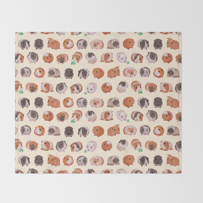 Guinea pig day Throw Blanket Gallery Image 2