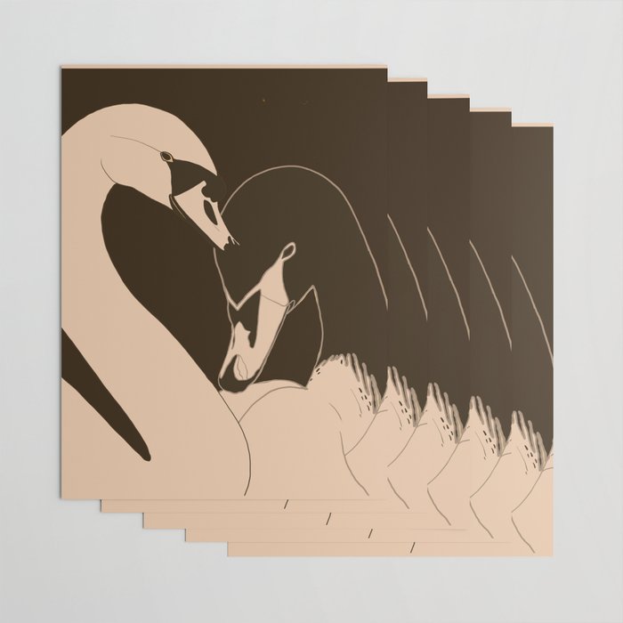 Two Swans Wrapping Paper Gallery Image 3