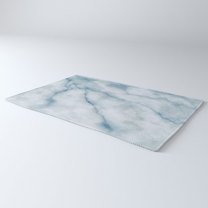 Light blue marble texture Rug Gallery Image 3