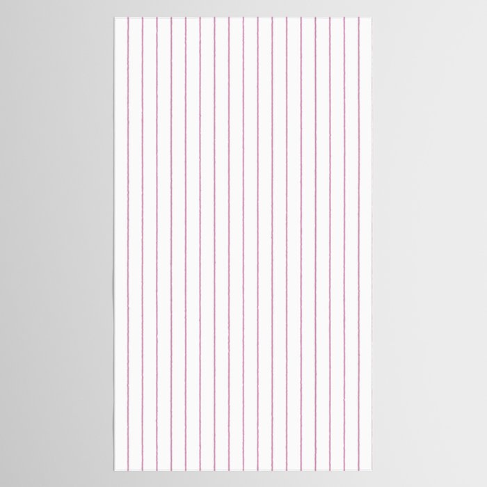 Minimal Arch XXVI White and Pink Modern Geometric Lines Tablecloth Gallery Image 2