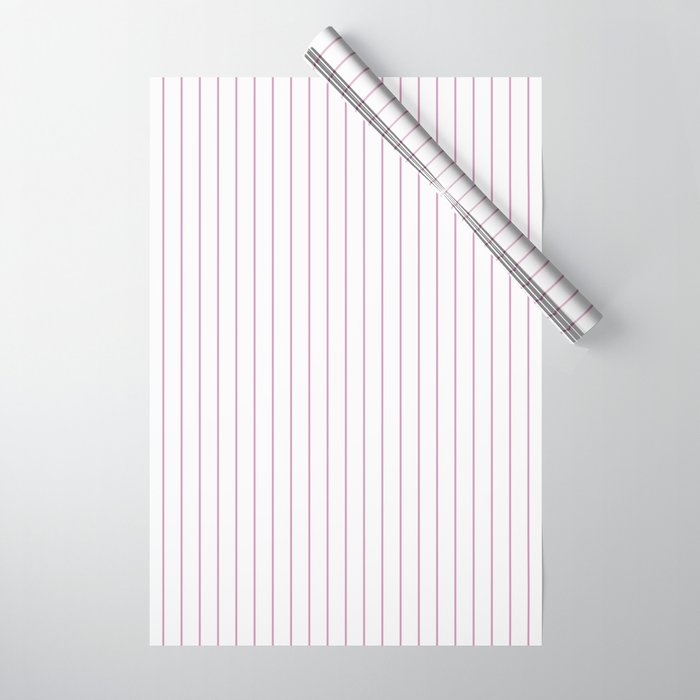 Minimal Arch XXVI White and Pink Modern Geometric Lines Wrapping Paper Gallery Image 1
