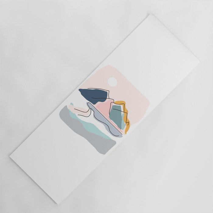 Minimalistic Landscape Yoga Mat Gallery Image 1