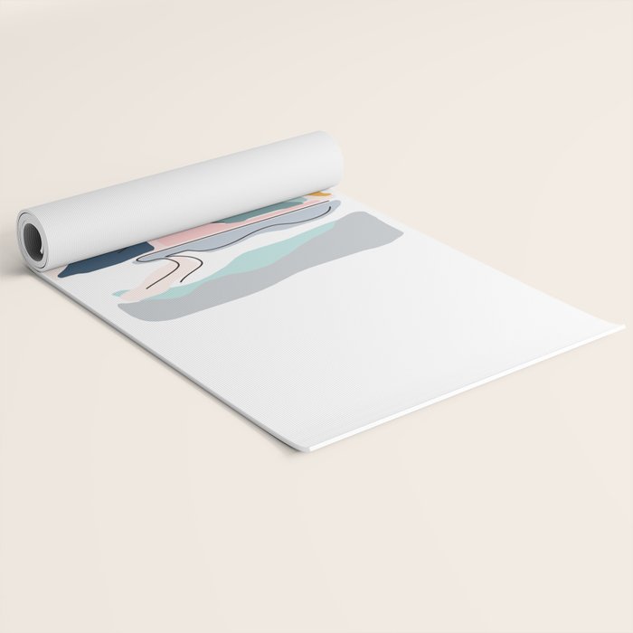Minimalistic Landscape Yoga Mat Gallery Image 2