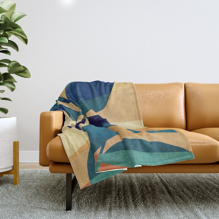Abstract J012 Throw Blanket Gallery Image 1