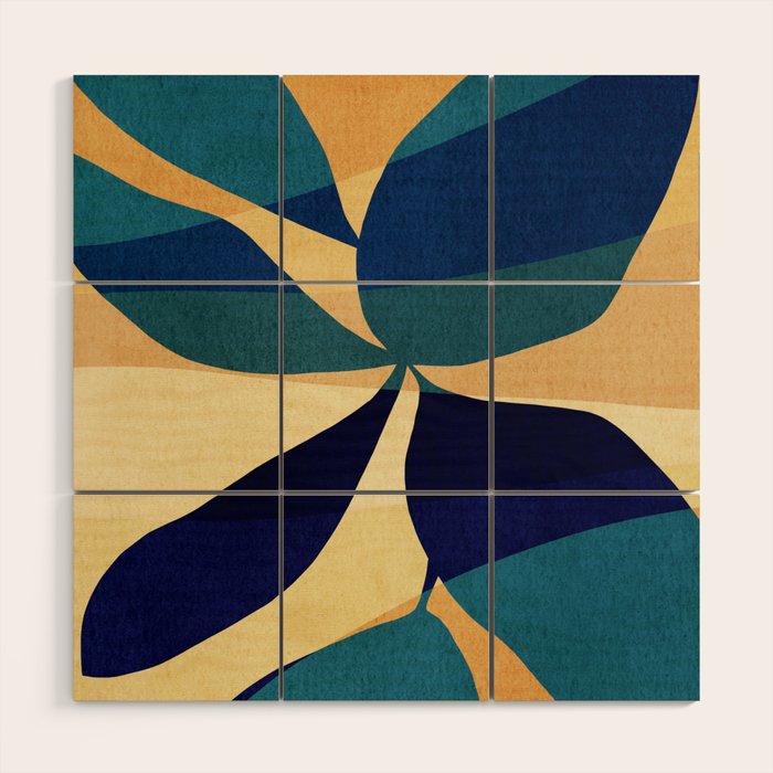 Abstract J012 Wood Wall Art Gallery Image 1