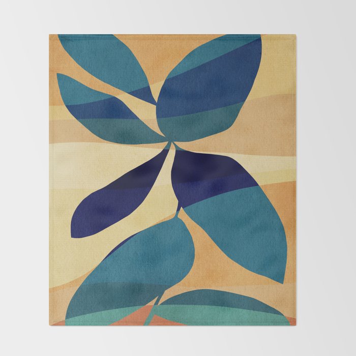 Abstract J012 Throw Blanket Gallery Image 2