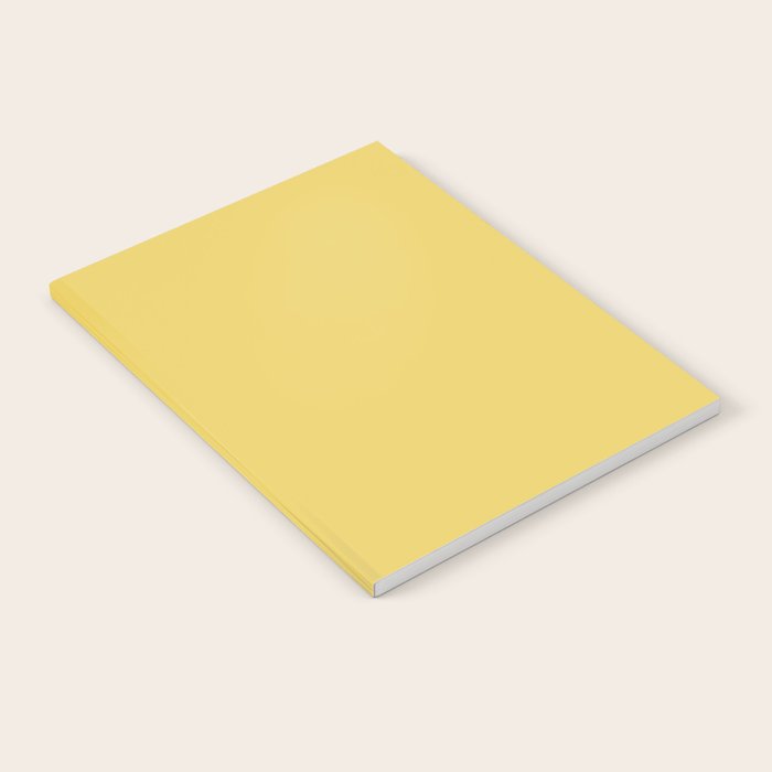 Butter Yellow Solid Color Notebook Gallery Image 2