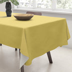 Butter Yellow Solid Color Tablecloth Gallery Image 3