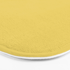 Butter Yellow Solid Color Bath Mat Gallery Image 3