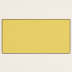 Butter Yellow Solid Color Desk Mat Gallery Image 3