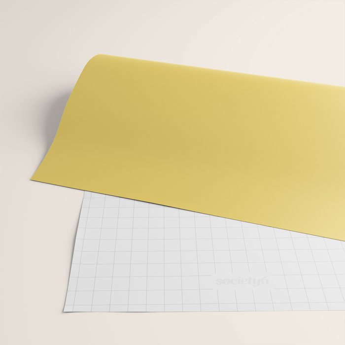 Butter Yellow Solid Color Wrapping Paper Gallery Image 2