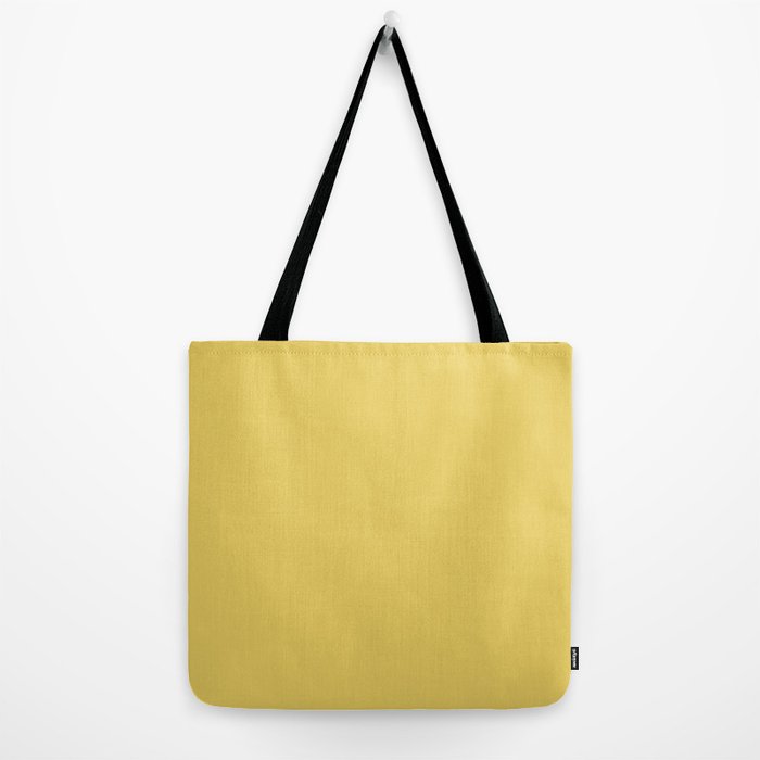 Butter Yellow Solid Color Tote Bag Gallery Image 2