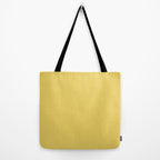 Butter Yellow Solid Color Tote Bag Gallery Image 2