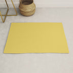 Butter Yellow Solid Color Rug Gallery Image 1