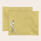 Butter Yellow Solid Color Placemat Gallery Image 1
