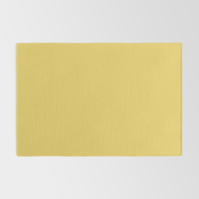Butter Yellow Solid Color Rug Gallery Image 2