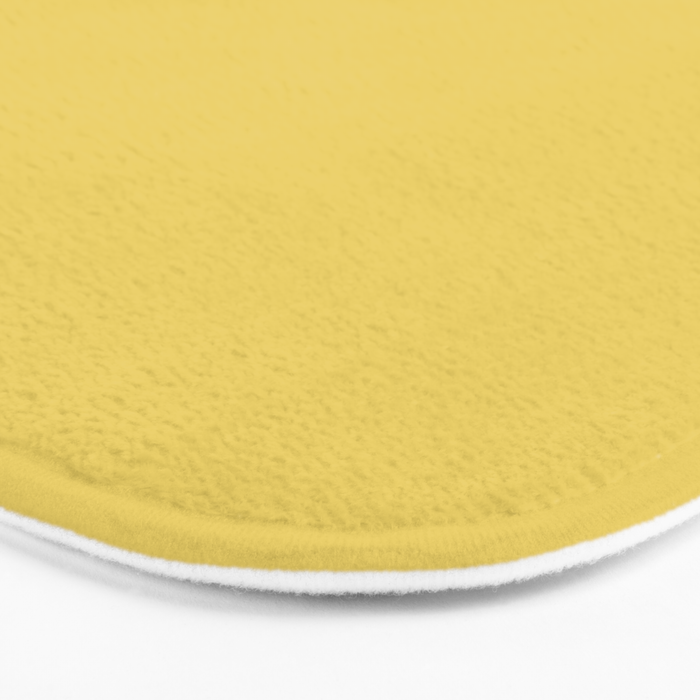 Butter Yellow Solid Color Bath Mat Gallery Image 3