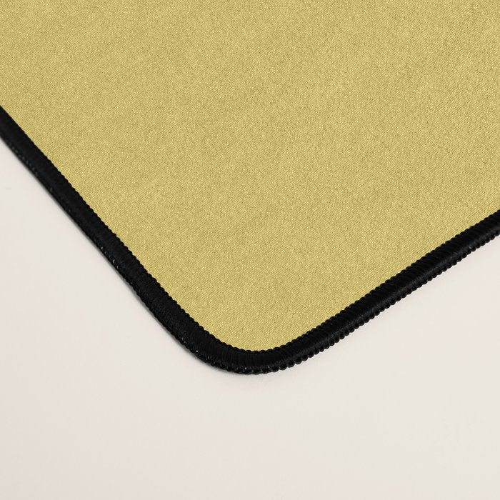 Butter Yellow Solid Color Desk Mat Gallery Image 4