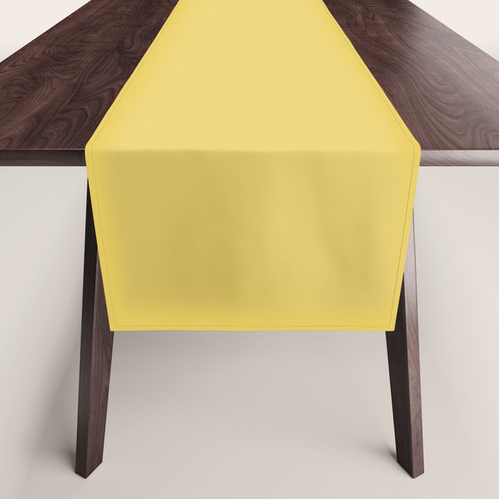 Butter Yellow Solid Color Table Runner Gallery Image 1