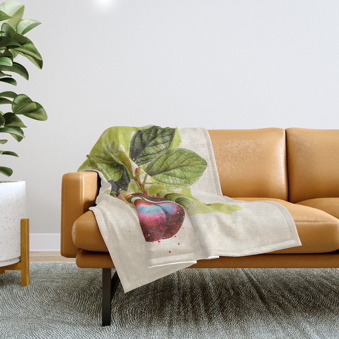 Plum Throw Blanket Gallery Image 1