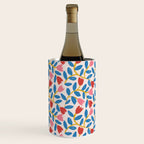 Simple Floral - Blue, Pink and Red Wine Chiller Gallery Image 1