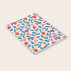 Simple Floral - Blue, Pink and Red Notebook Gallery Image 3