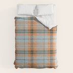 fall plaid - orange and blue Comforter Gallery Image 6