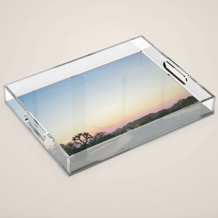 SUNSET ON THE ROAD XII Acrylic Tray Gallery Image 1