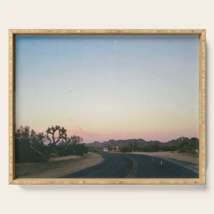SUNSET ON THE ROAD XII Serving Tray Gallery Image 1