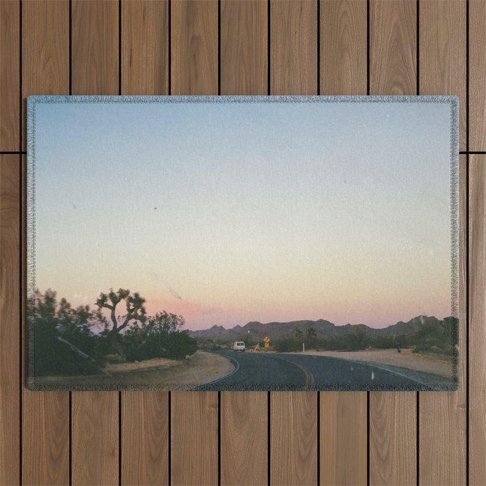 SUNSET ON THE ROAD XII Outdoor Rug Gallery Image 1