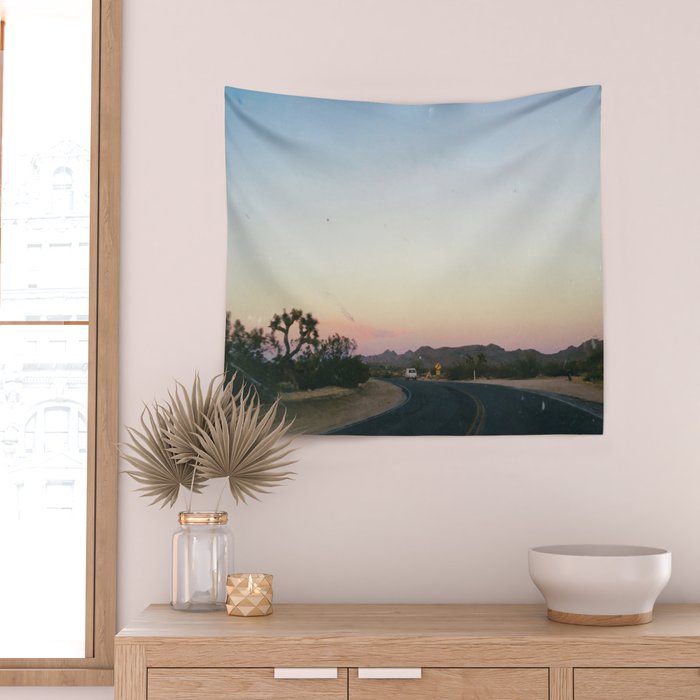 SUNSET ON THE ROAD XII Wall Tapestry Gallery Image 2