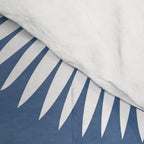 Japanese Crane Ornate Art Deco Powder Blue Pattern  Comforter Gallery Image 4