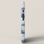 Japanese Crane Ornate Art Deco Powder Blue Pattern  iPhone Case Gallery Image 2