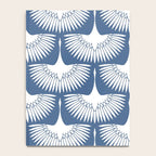 Japanese Crane Ornate Art Deco Powder Blue Pattern  Notebook Gallery Image 4