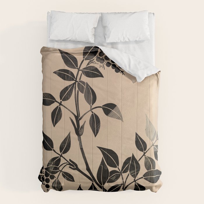 Abstract Art Minimal Plant 5 Comforter Gallery Image 1