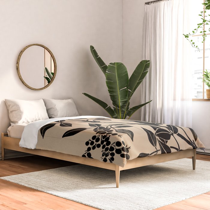 Abstract Art Minimal Plant 5 Comforter Gallery Image 2