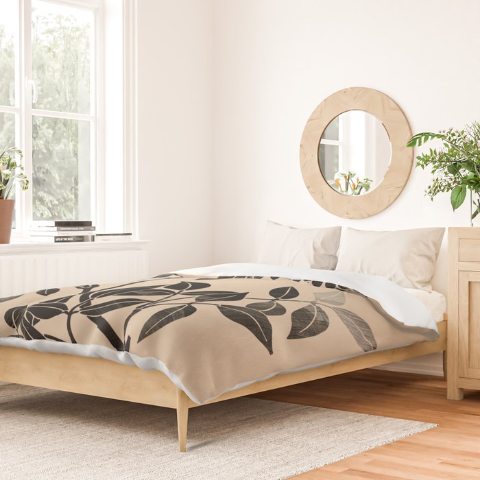 Abstract Art Minimal Plant 5 Duvet Cover Gallery Image 2