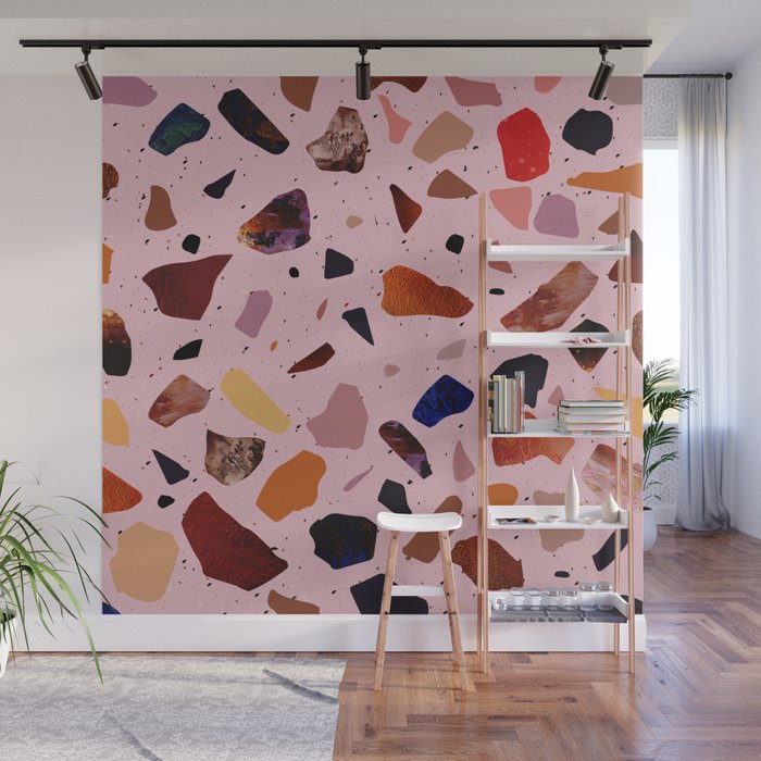 Terrazzo Rosé Wall Mural Gallery Image 1