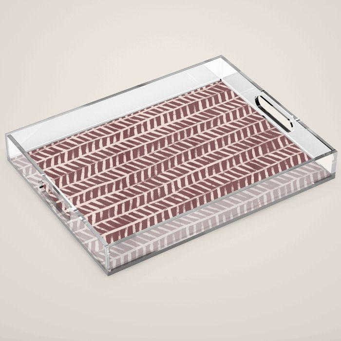 Simple Hand Drawn Pattern #9 Acrylic Tray Gallery Image 1