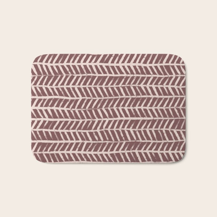 Simple Hand Drawn Pattern #9 Bath Mat Gallery Image 1