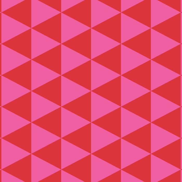 Red and Pink Geometric Pattern Coffee Mug Gallery Image 2