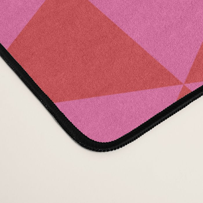 Red and Pink Geometric Pattern Desk Mat Gallery Image 4