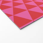 Red and Pink Geometric Pattern Welcome Mat Gallery Image 2