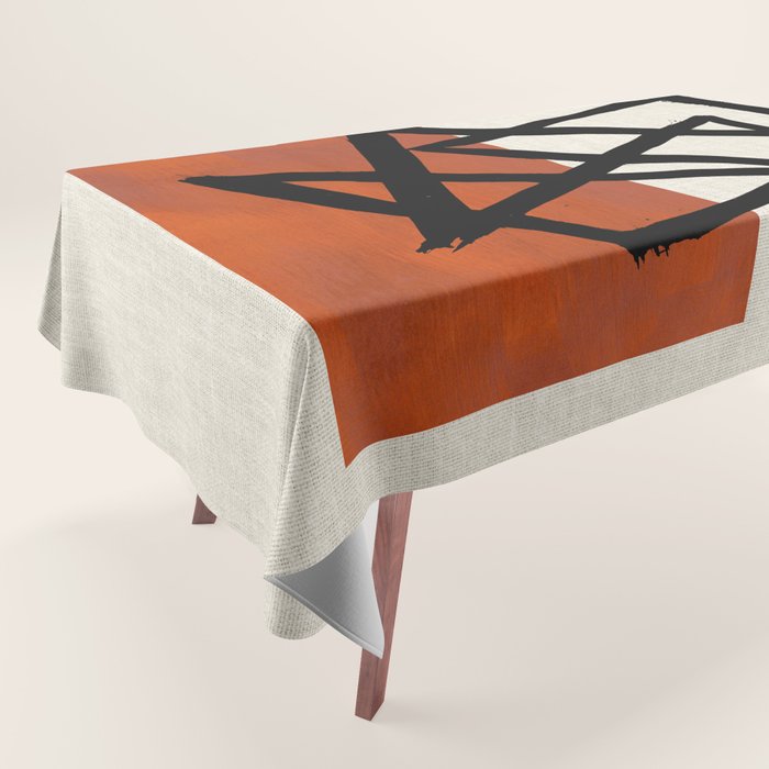 Orange Shards Tablecloth Gallery Image 1