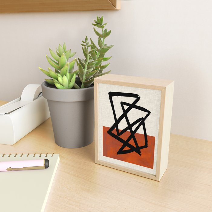 Orange Shards Mini Art Print Gallery Image 2