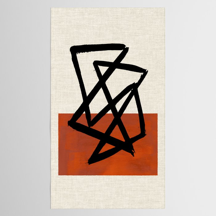 Orange Shards Tablecloth Gallery Image 2