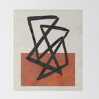 Orange Shards Throw Blanket Gallery Image 2